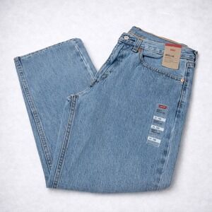 Levis 505 Jeans Mens 34x30 Light Wash Regular Fit Straight Leg NWT